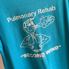 T-shirt FOTL de poids moyen super taché de réadaptation pulmonaire des années 1980