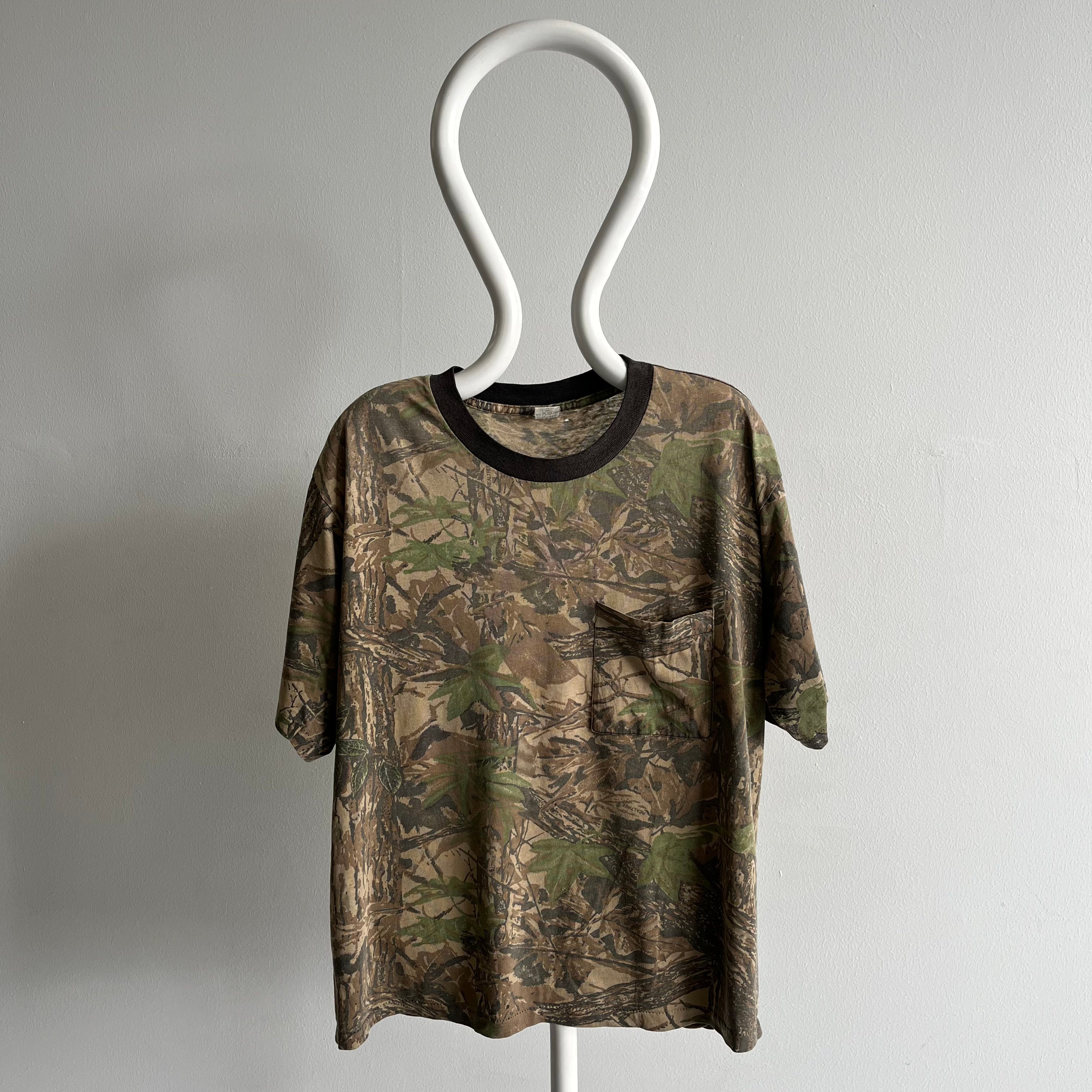 1980/90s Super Thin, Soft and Slouchy Tree Camo T-Shirt