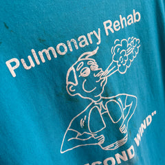 T-shirt FOTL de poids moyen super taché de réadaptation pulmonaire des années 1980