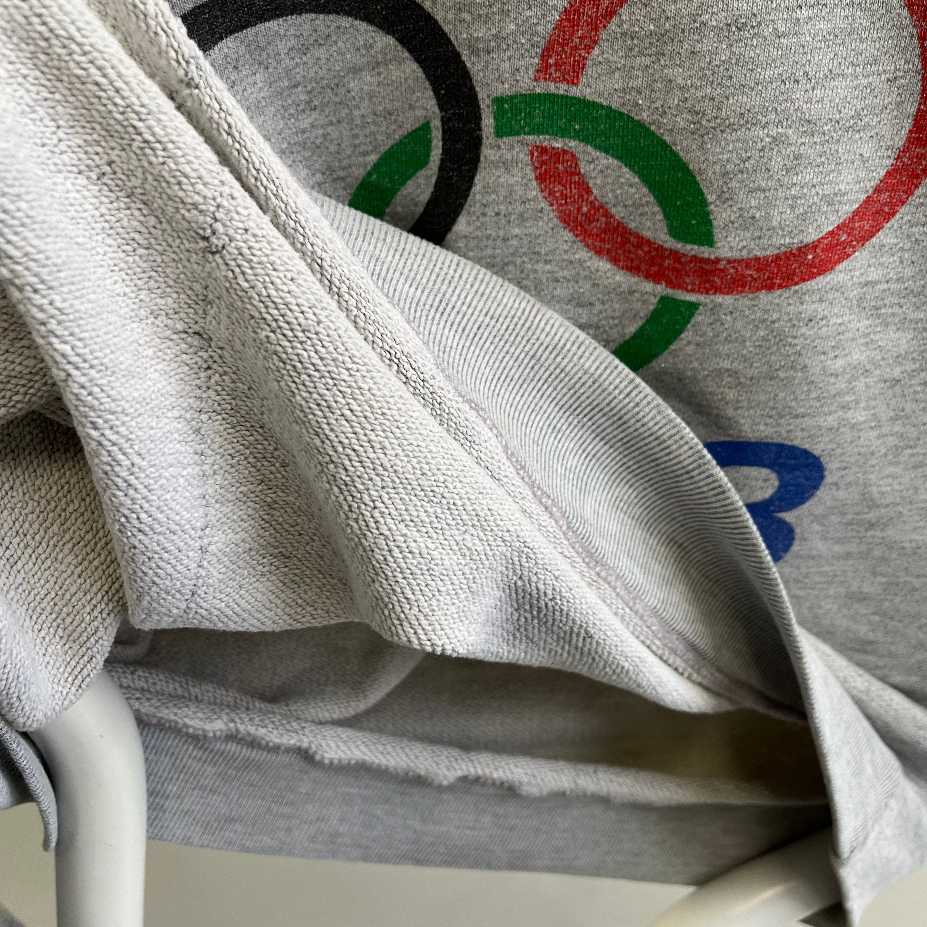 1988 Sweat-shirt olympique joliment usé