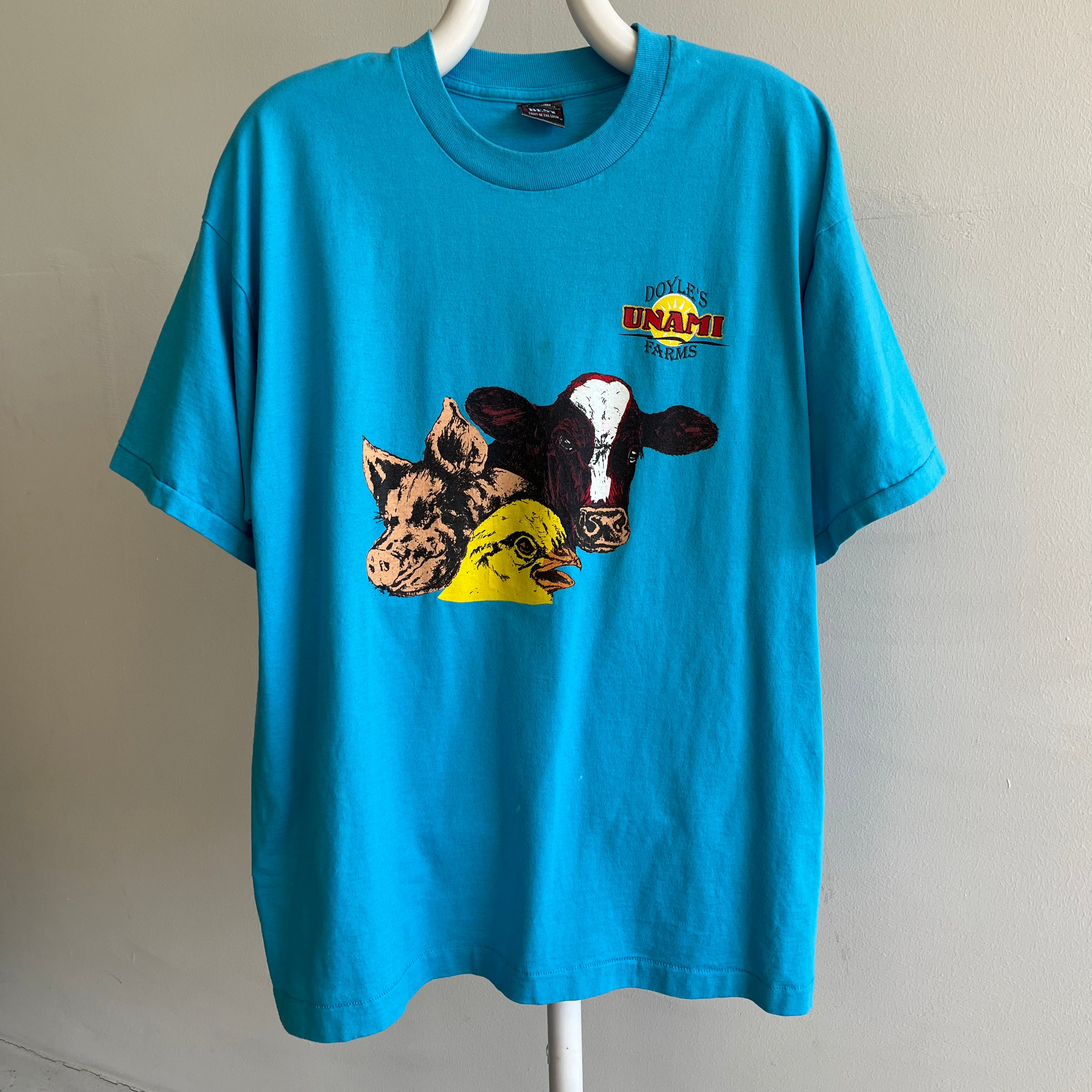 1980/90s Doyle's Unami Farms Animal Face T-Shirt