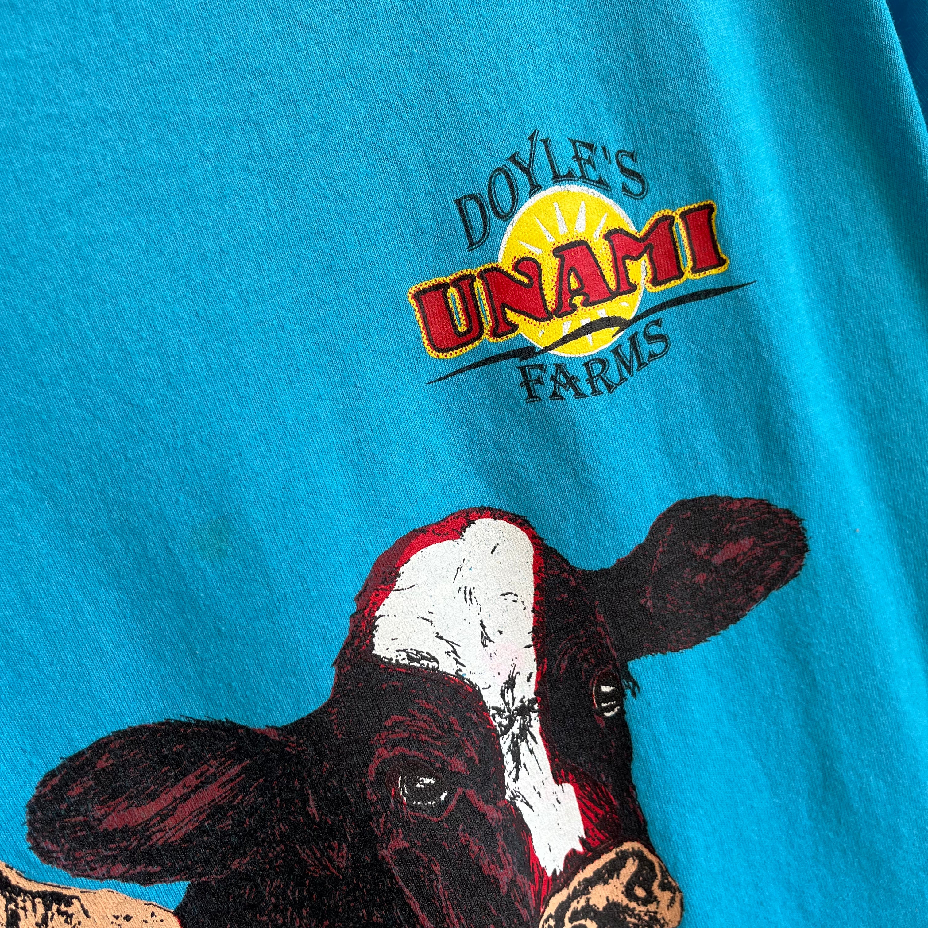 1980/90s Doyle's Unami Farms Animal Face T-Shirt