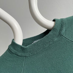 1980s Faded Forest Green Sweatshirt