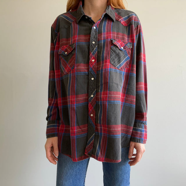 Chemise western Wrangler Cowboy des années 1990 "Big Man"