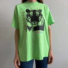 1980/90s Georgia Tiger Tourist T-Shirt in Neon Green