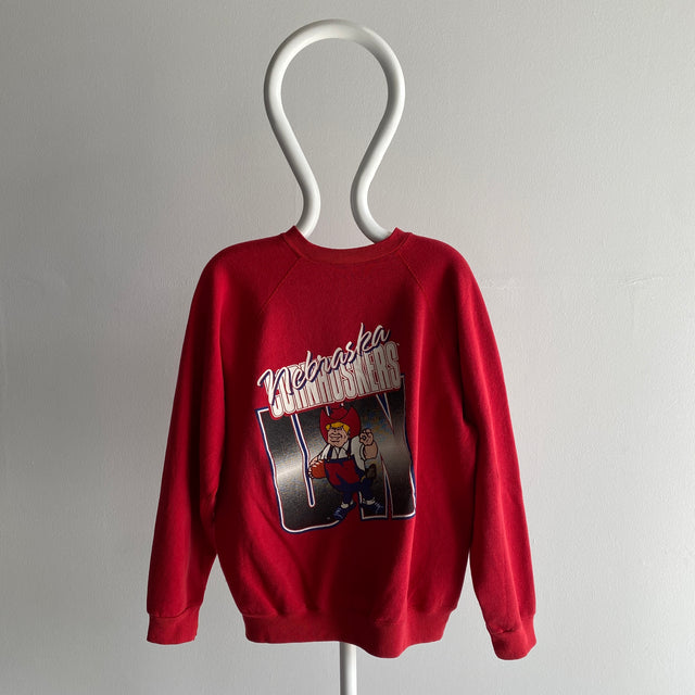 Sweat-shirt Nebraska Cornhuskers des années 1980 par Artex