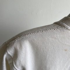 T-shirt en coton blanc teinté des années 1970/80