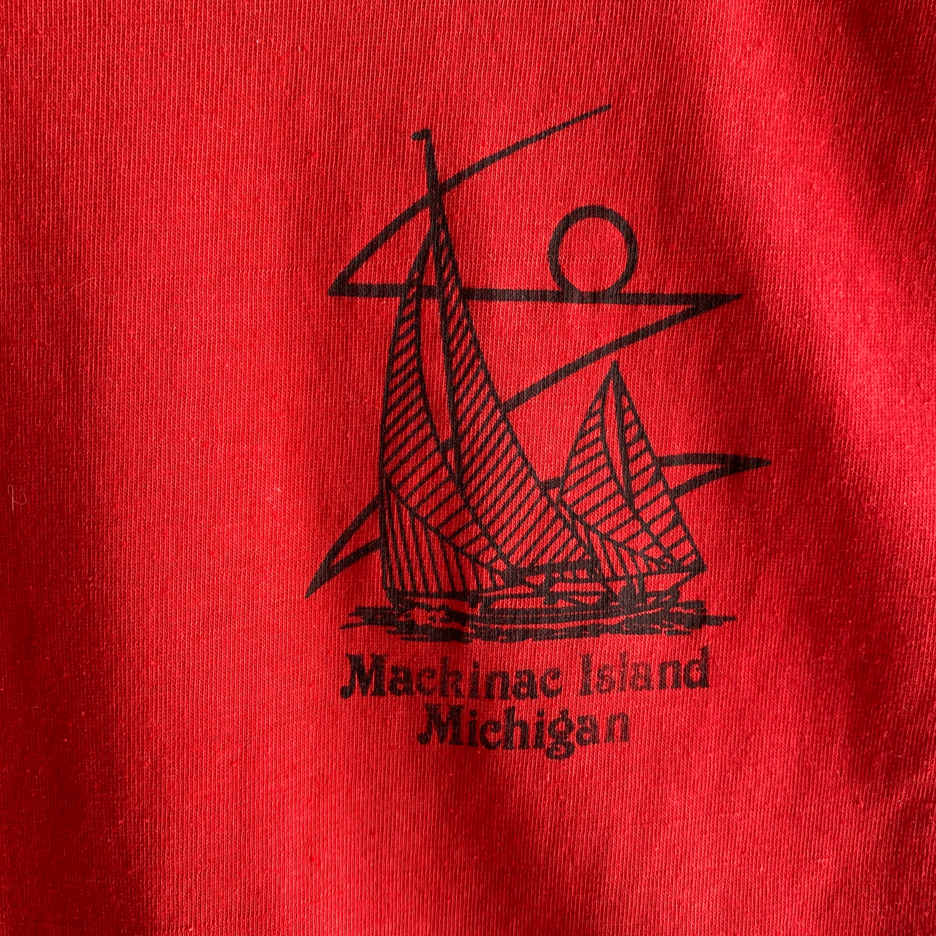 1980s (Early) Mackinac Island T-Shirt with Mesh Sides