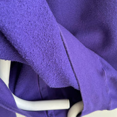 Cardigan molletonné violet des années 1980 par Jerzees