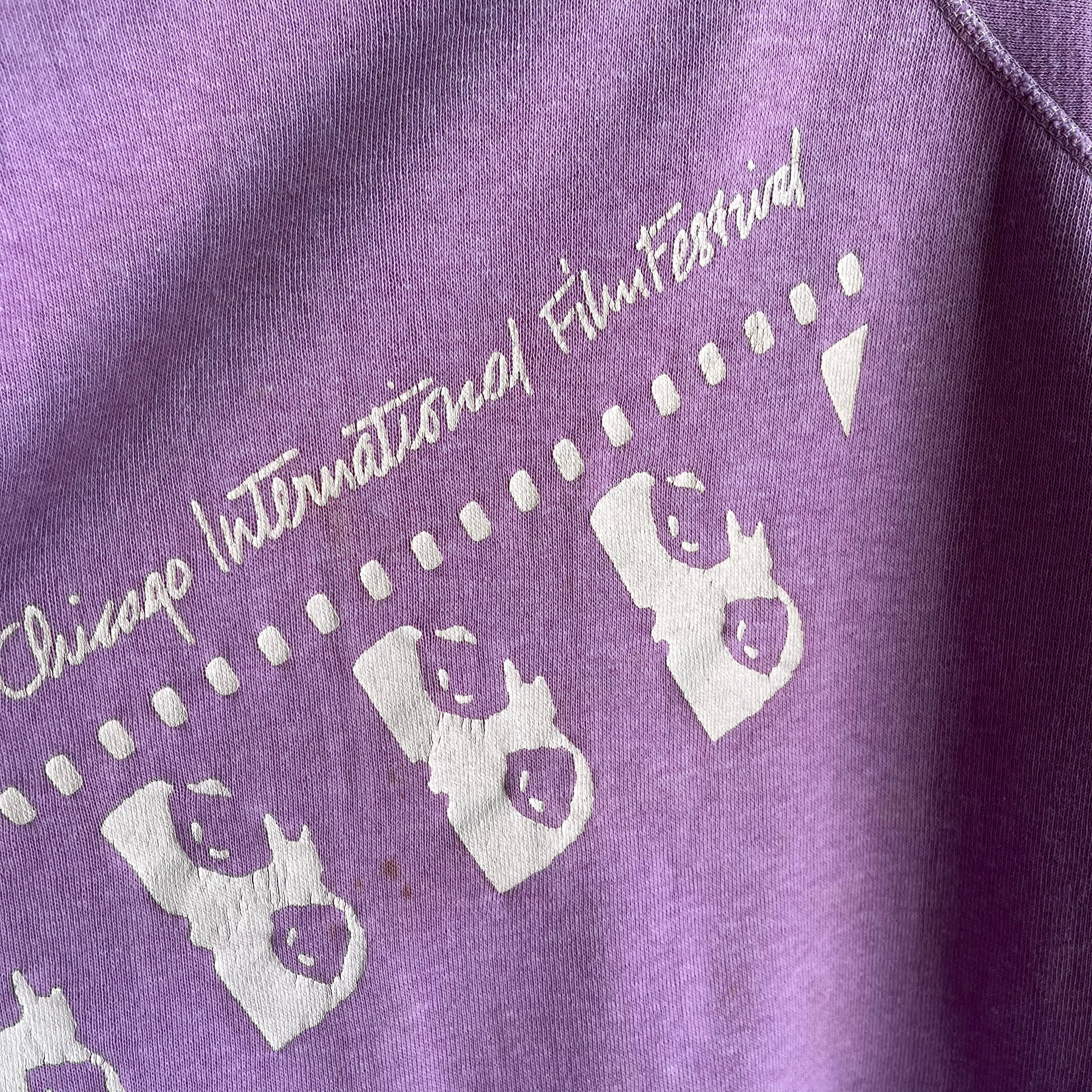 Sweat-shirt du festival du film de Chicago des années 1970/80