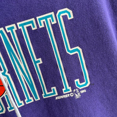 Sweat à capuche color block Charlotte Hornets 1993