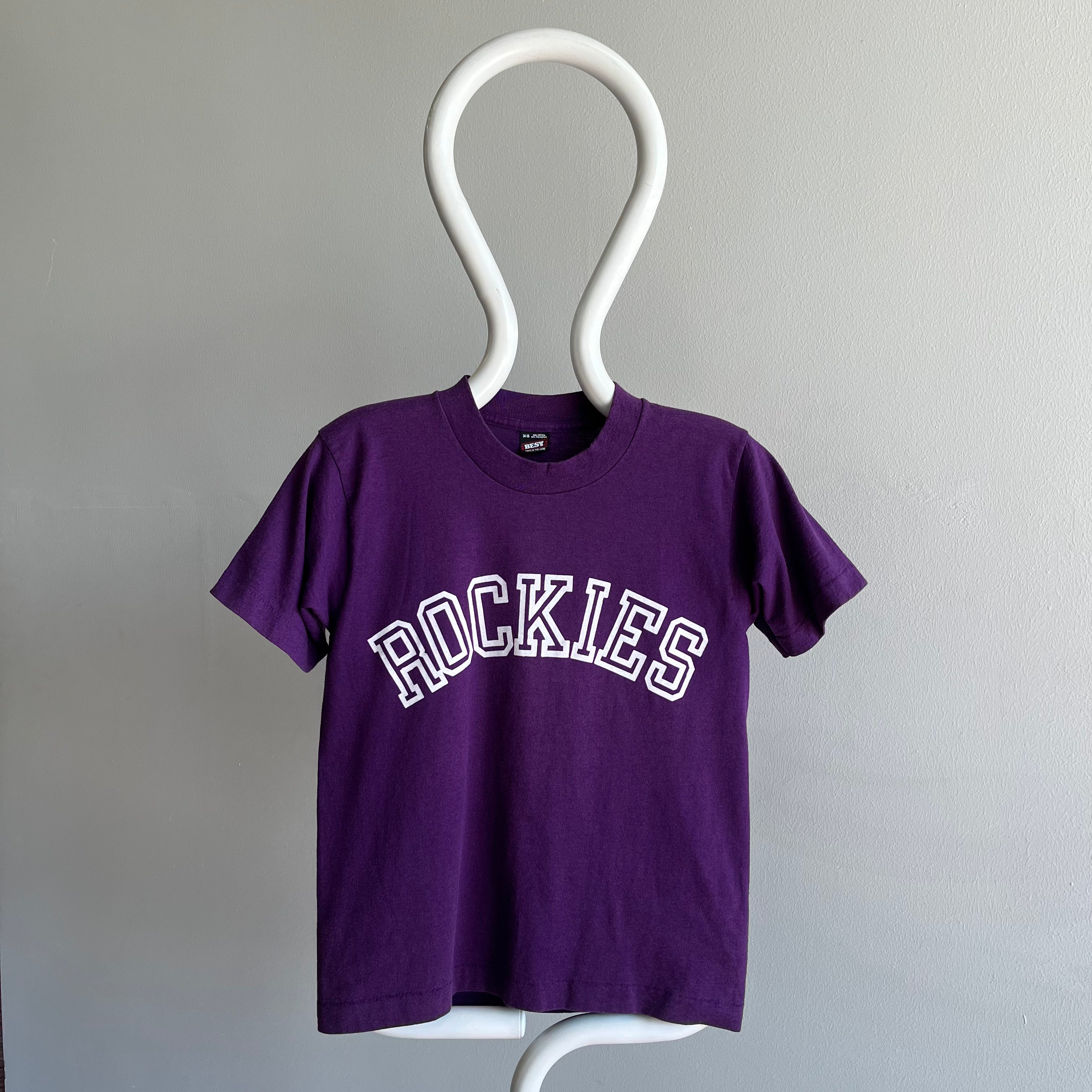 T-shirt Rockies des années 1980 avec le n ° 6 à l'arrière
