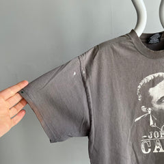 T-shirt Johnny Cash des années 1990/2000 parfaitement battu à double point - WOAH
