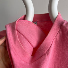 1980s Salmon Pink Pocket Crop Top With Shoulder Pads!!!