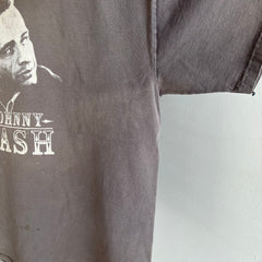 T-shirt Johnny Cash des années 1990/2000 parfaitement battu à double point - WOAH