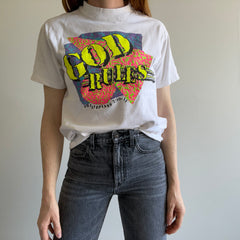 1990 God Rules Front and Back T-Shirt