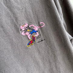 1998 Pink Panther in Jean Short and Roller Skates Oversized T-Shirt