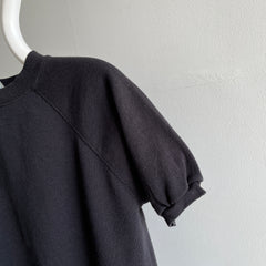 1980s Like New - Blank Black Warm Up by Tultex