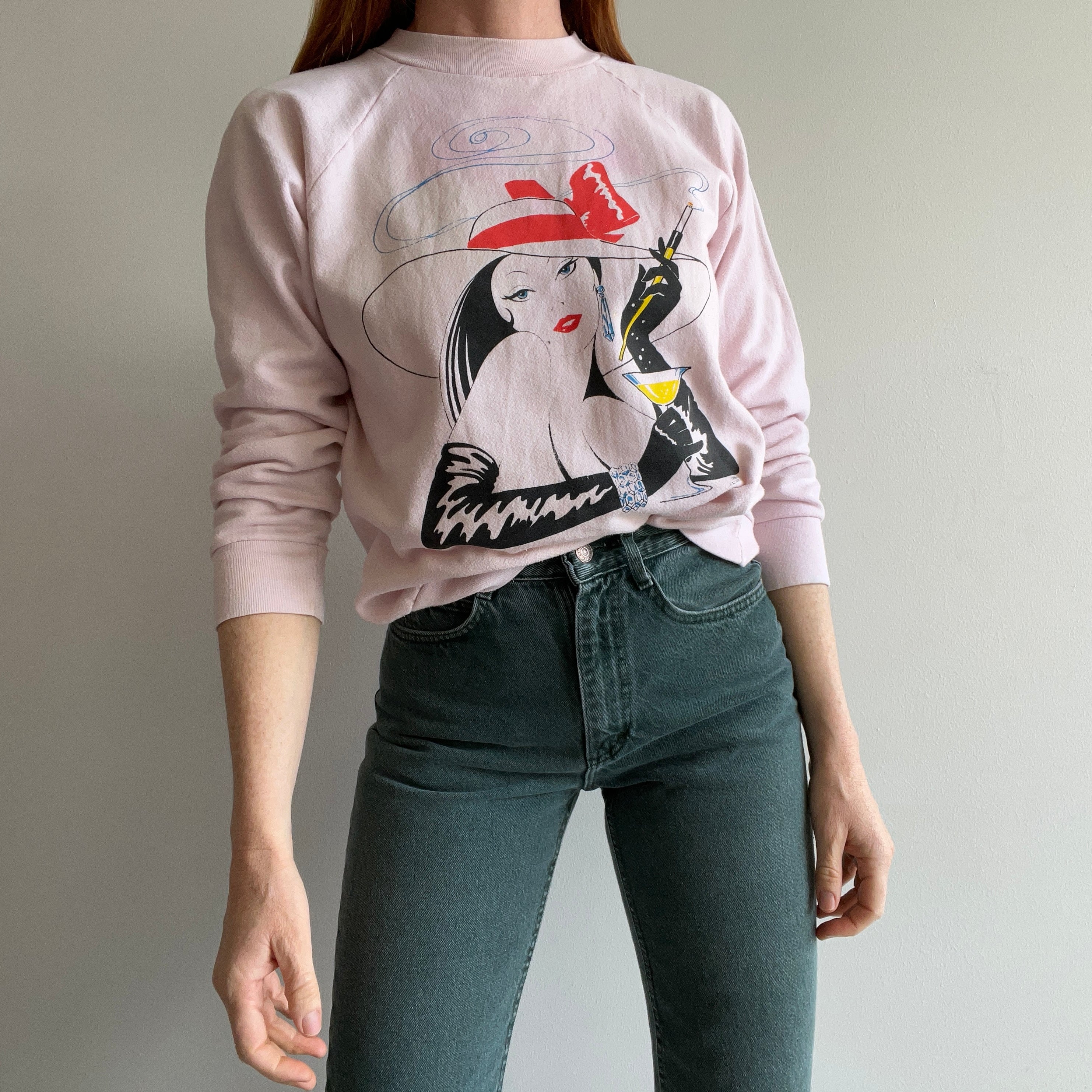 1980s Fancy Gal Super Stained Sweatshirt