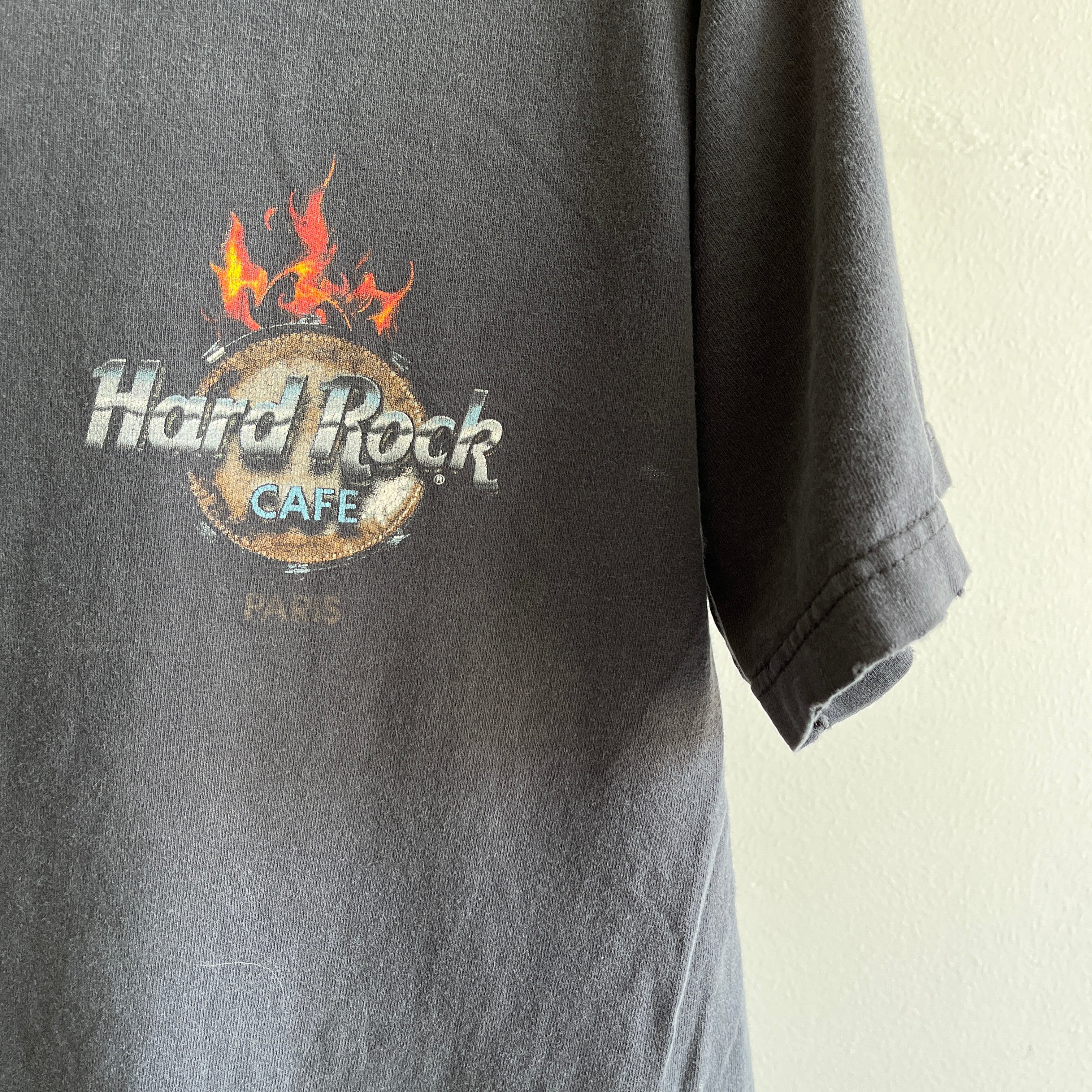 1990s Tattered Hard Rock Cafe Paris T-Shirt – Red Co