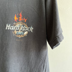 T-shirt Hard Rock Cafe Paris des années 1990 en lambeaux