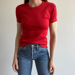 1970s Blank Red Baby Tee - WOW