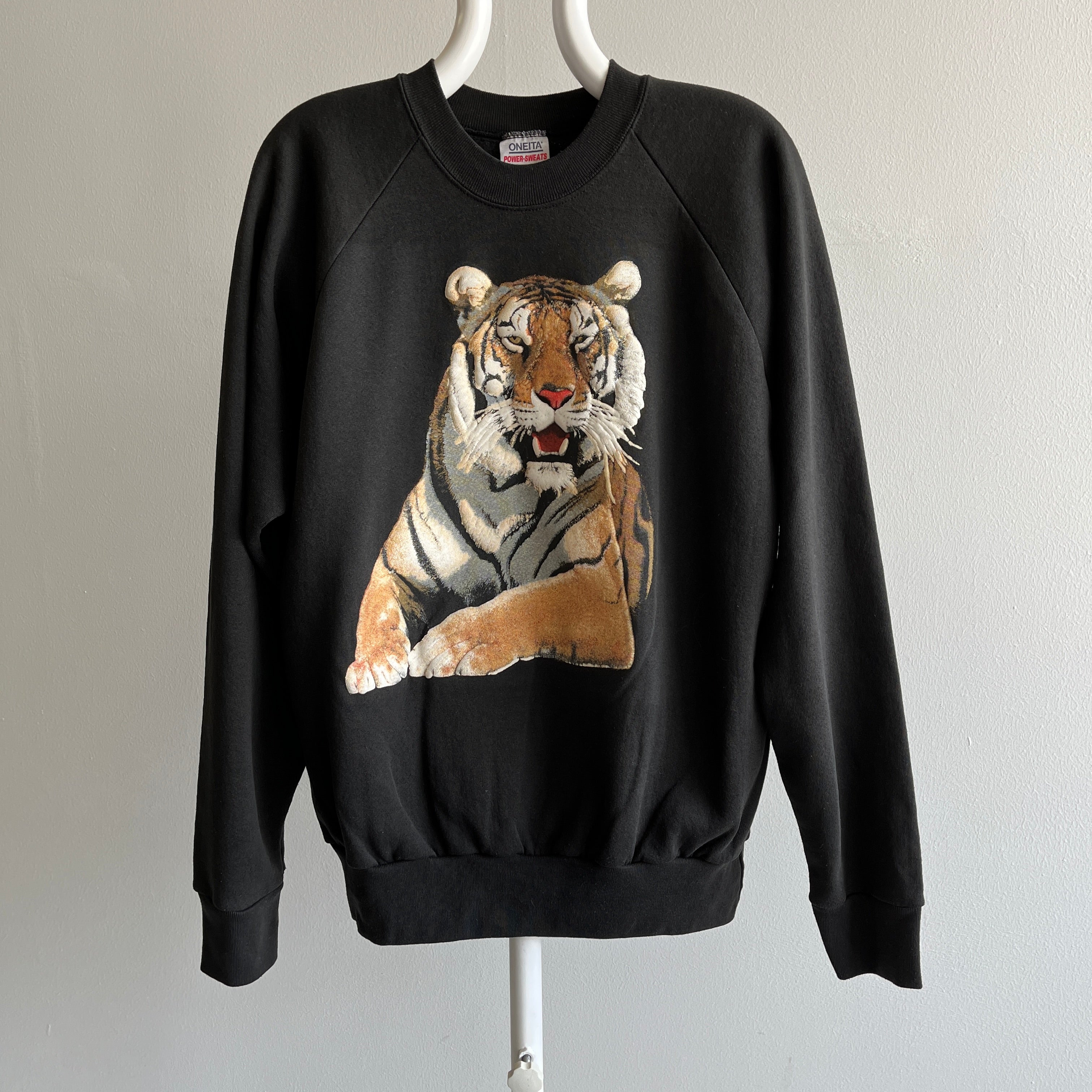 1990s Exceptional Tiger Sweatshirt by Oneita - WOWOWOW
