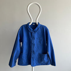 1970s Traditional Paint Stained French Chore Coat