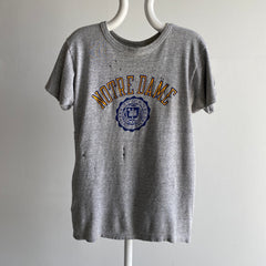 1980s Beat Up Champion Brand Notre Dame Rolled Neck T-Shirt