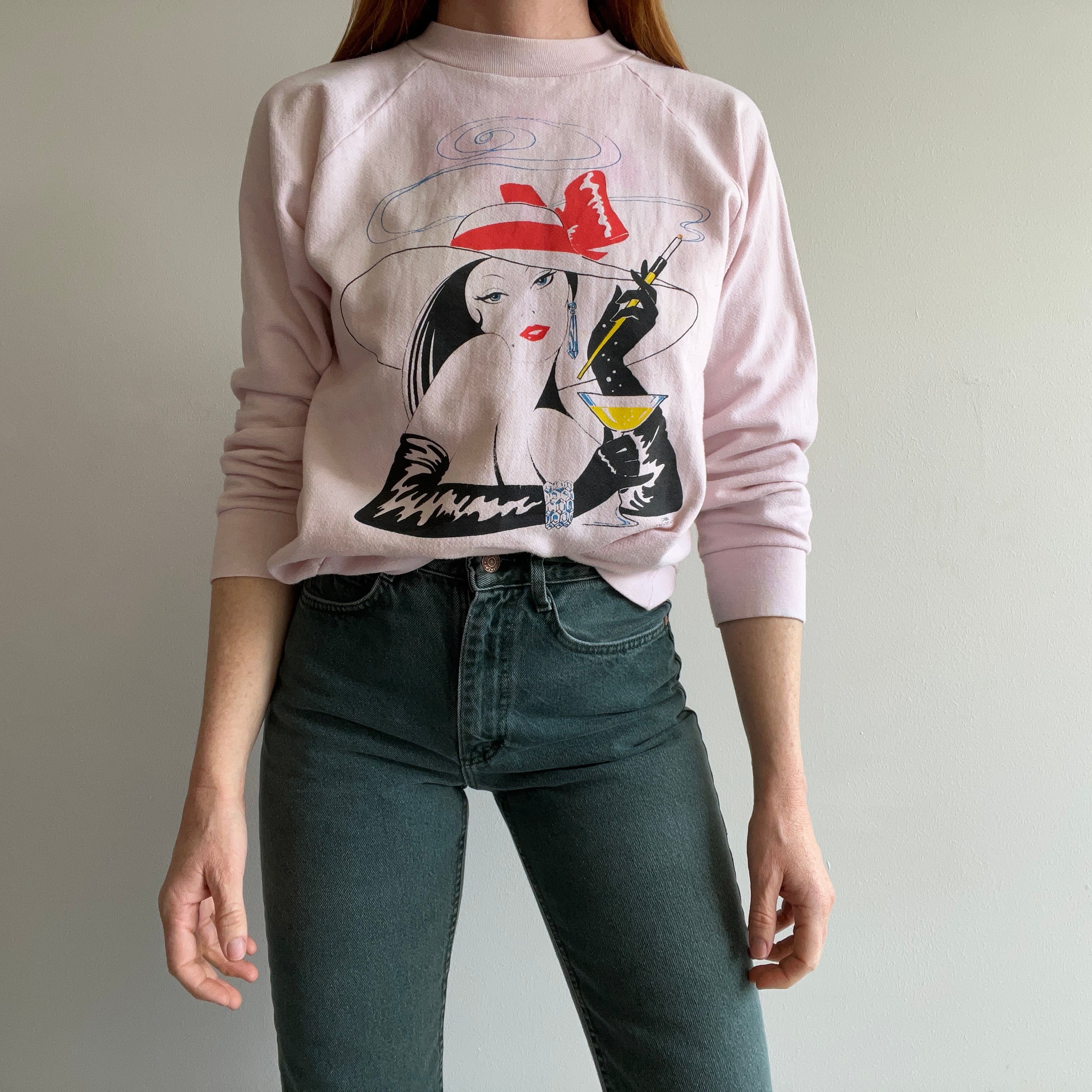 1980s Fancy Gal Super Stained Sweatshirt