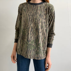 1990s Reat Tree Long Sleeve Bark Camo T-Shirt