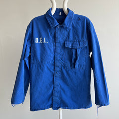 1970/80s D.E.L Velcro Chore Shirt with Mending