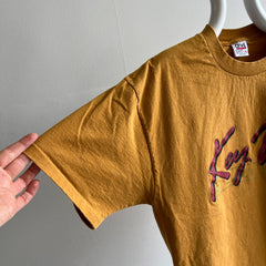 1990s Key West Tourist T-Shirt in a Mustard Gold