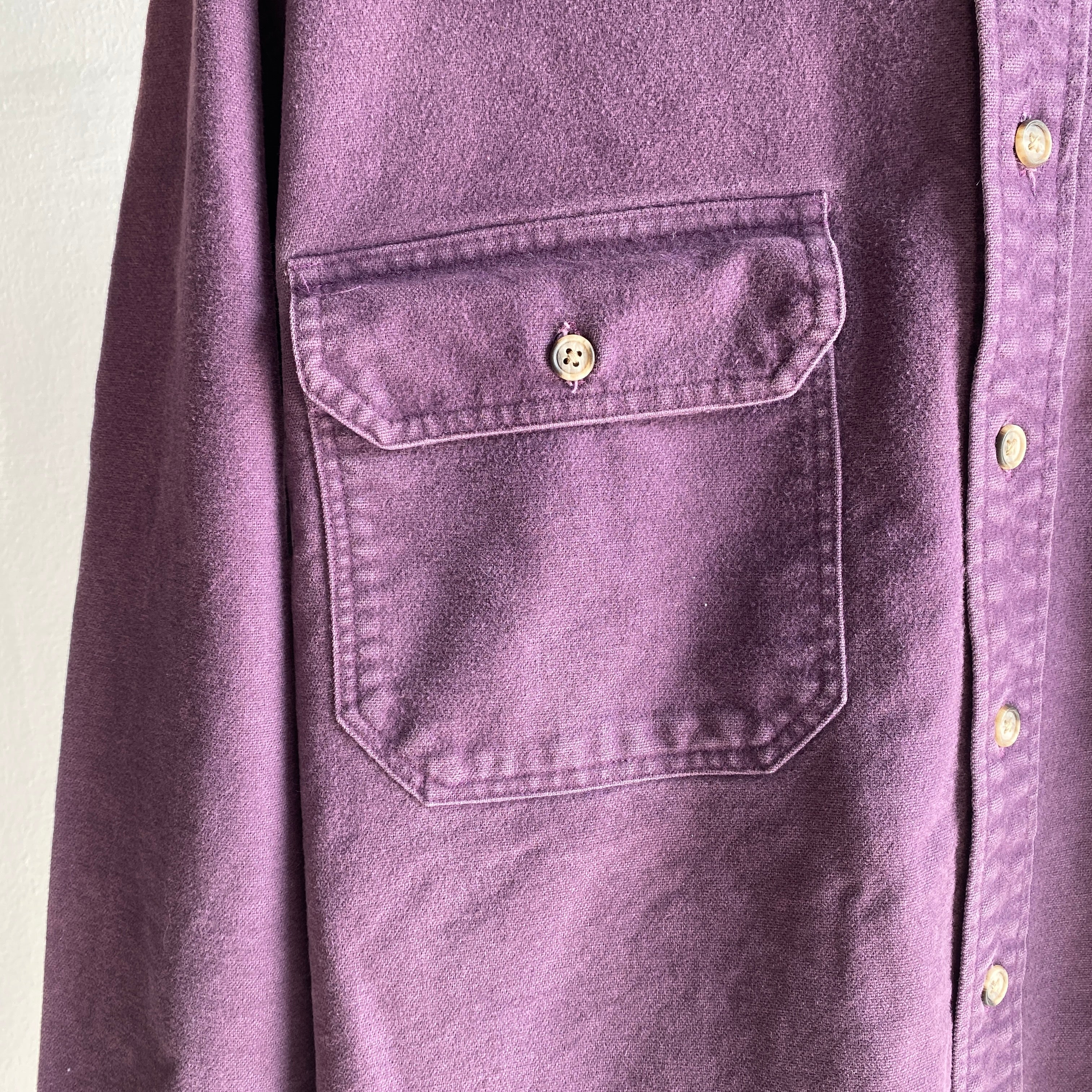 1990s Woolrich Heavy Cotton Purple Flannel