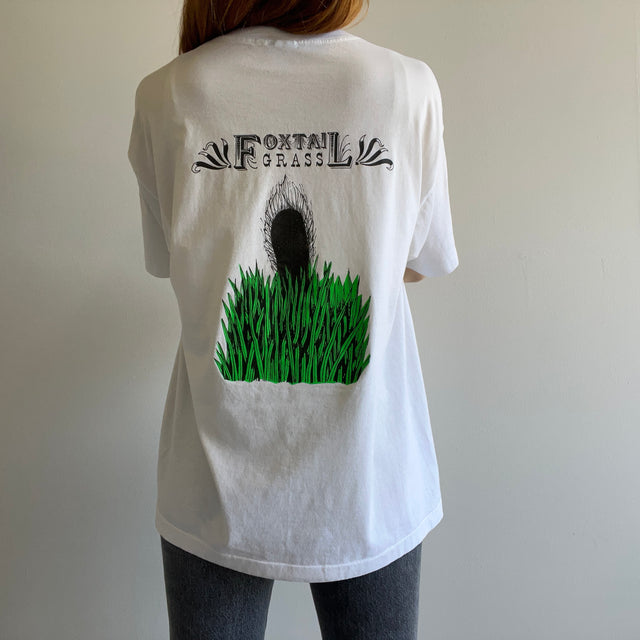 T-shirt avant et arrière Foxtail Grass des années 1980