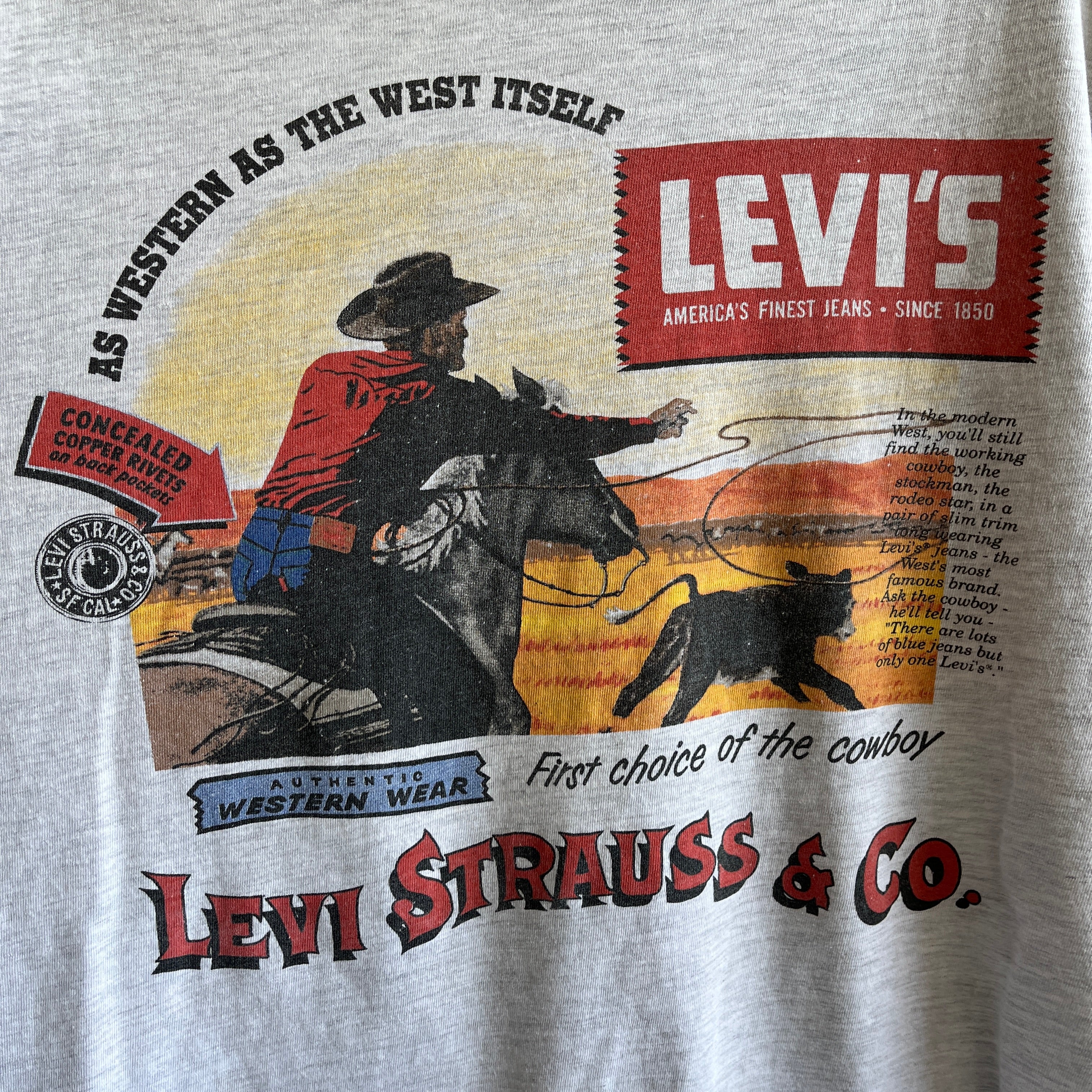1980/90s Levi's USA MADE Graphic T-Shirt – Red Vintage Co