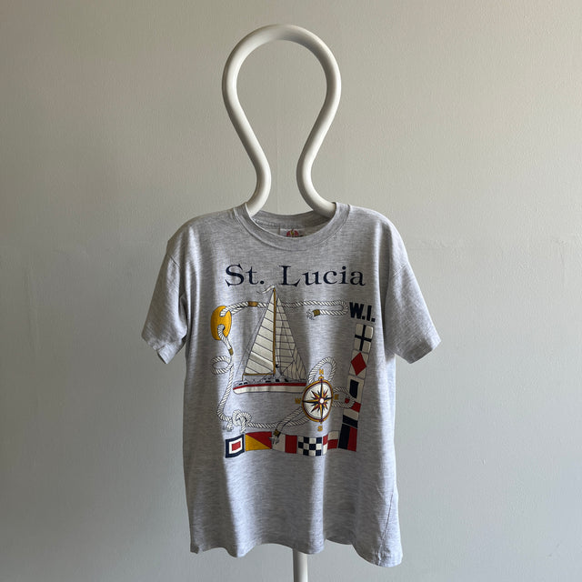 T-shirt Touristique de Sainte-Lucie des années 1980/90