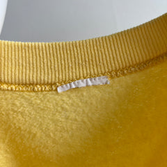 1980s Buttery Yellow Soft And Wonderful Warm Up Sweatshirt