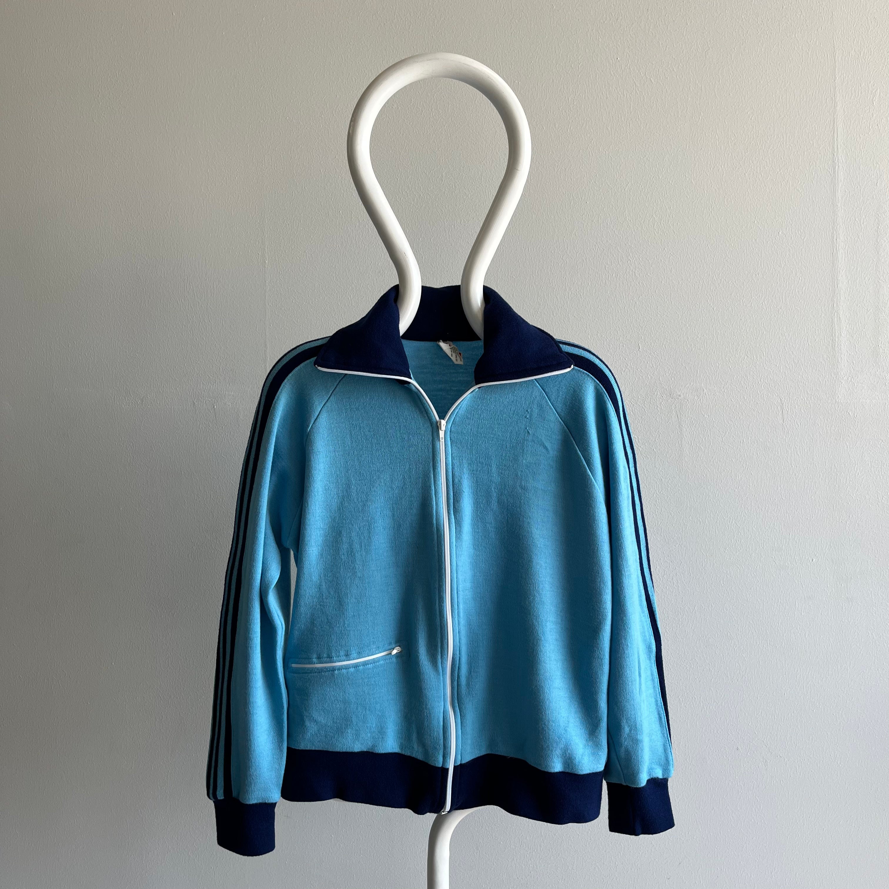 1970s Jaguar Mock Neck Zip Up - Oh So Soft