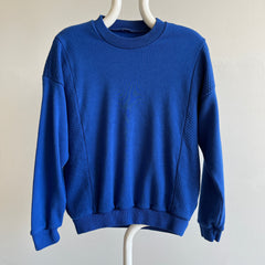 1980s Royal Blue Raglan With Side Detailing - Not Your Average!!