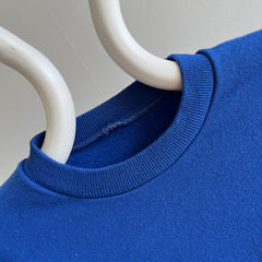 1980s Royal Blue Raglan With Side Detailing - Not Your Average!!