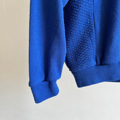 1980s Royal Blue Raglan With Side Detailing - Not Your Average!!