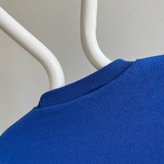 1980s Royal Blue Raglan With Side Detailing - Not Your Average!!