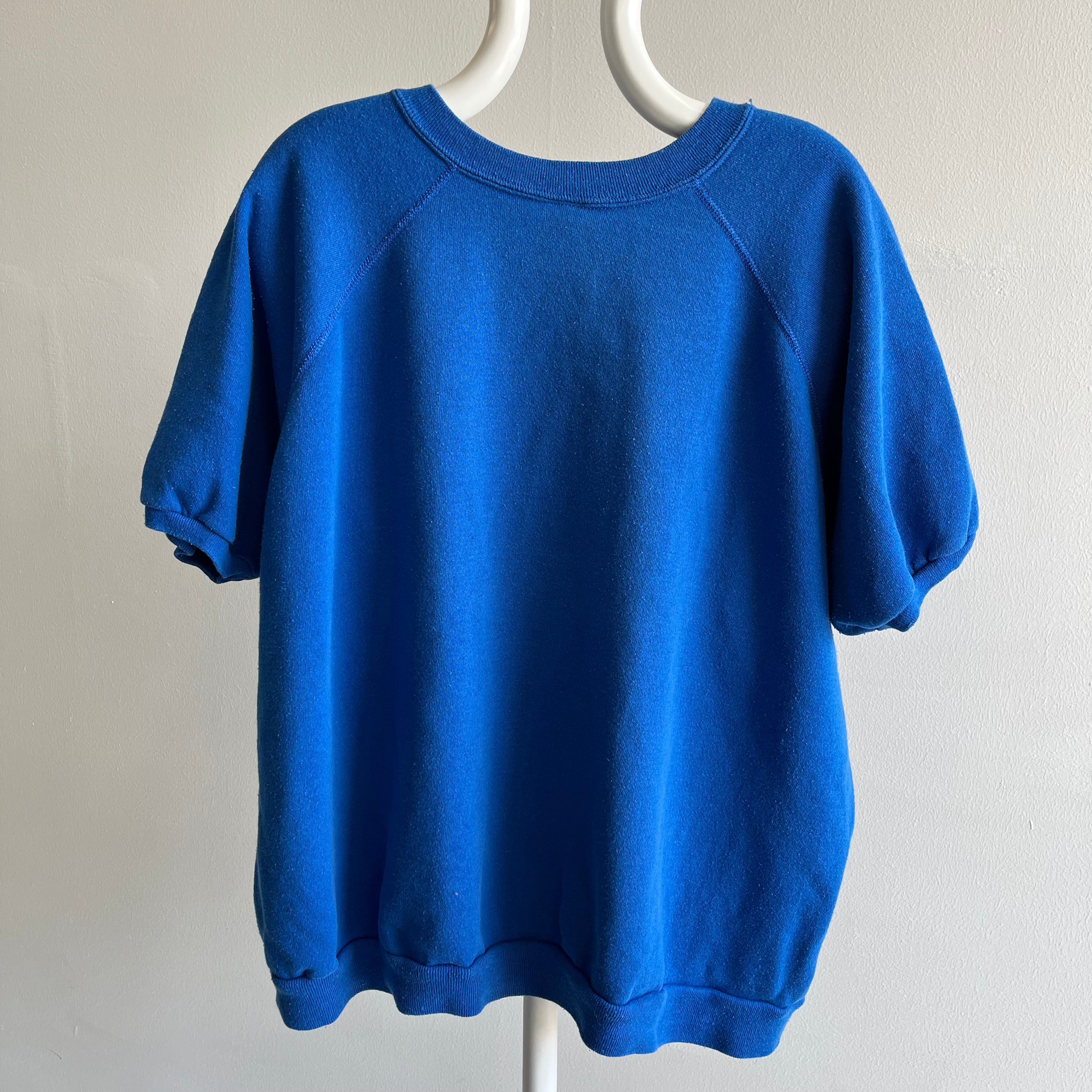 1980s Relaxed Fit Royal Blue Warm Up by Tultex
