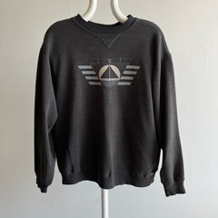 Sweat-shirt LBI Yacht and Crew Faded Single V des années 1990 par Russell