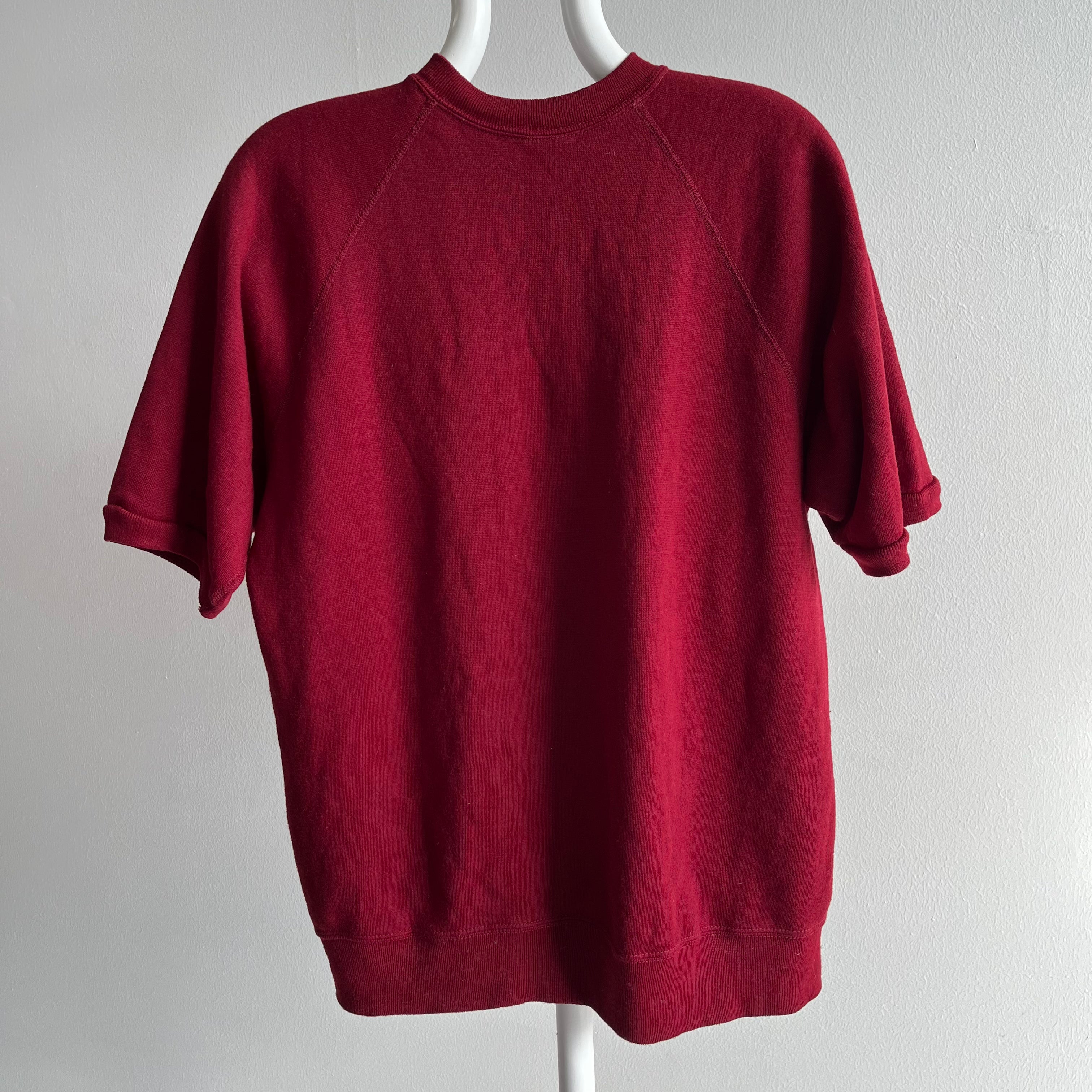 1970s Super Soft Creslan Burgundy Warm Up