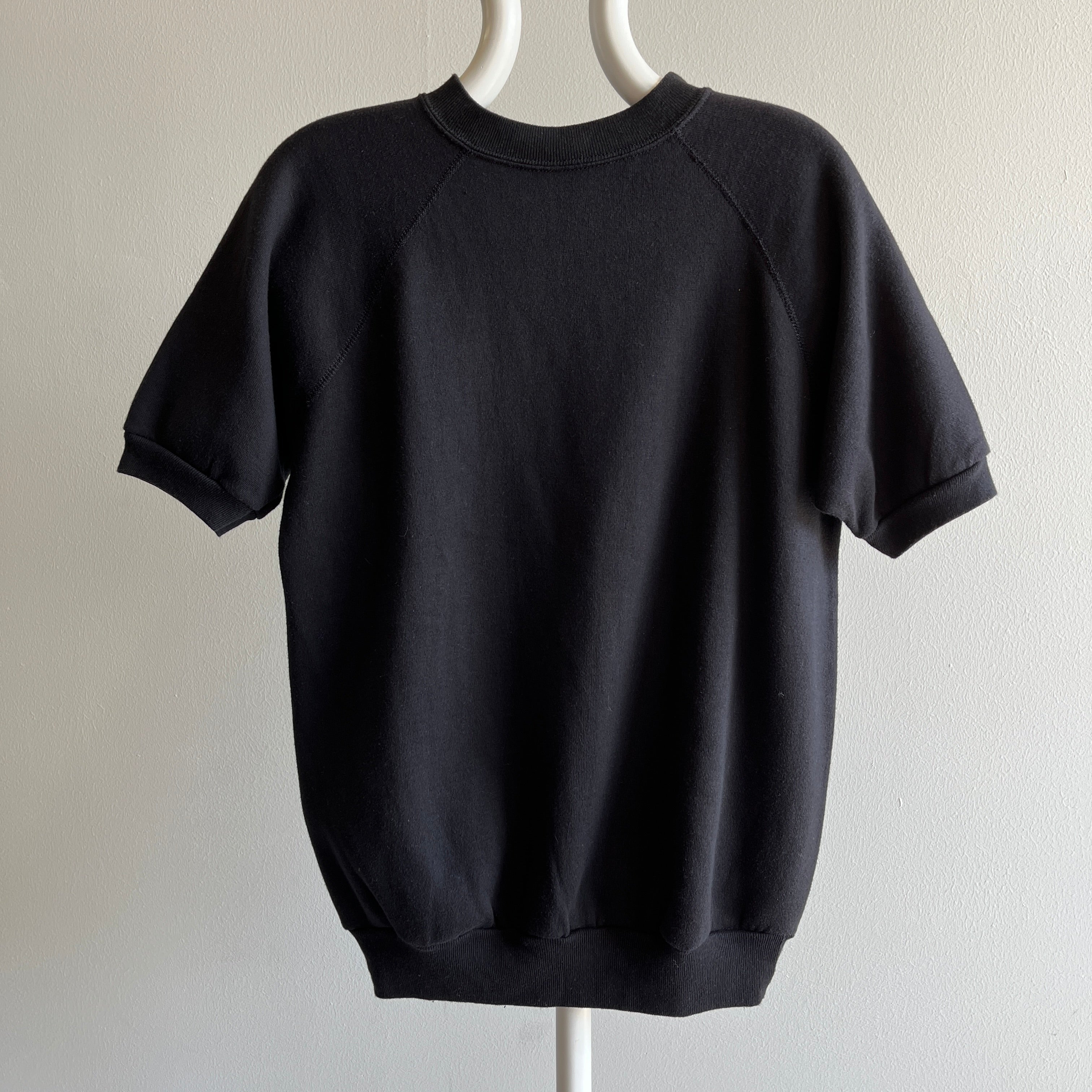 1980s Barely/Never Worn Blank Black Warm Up