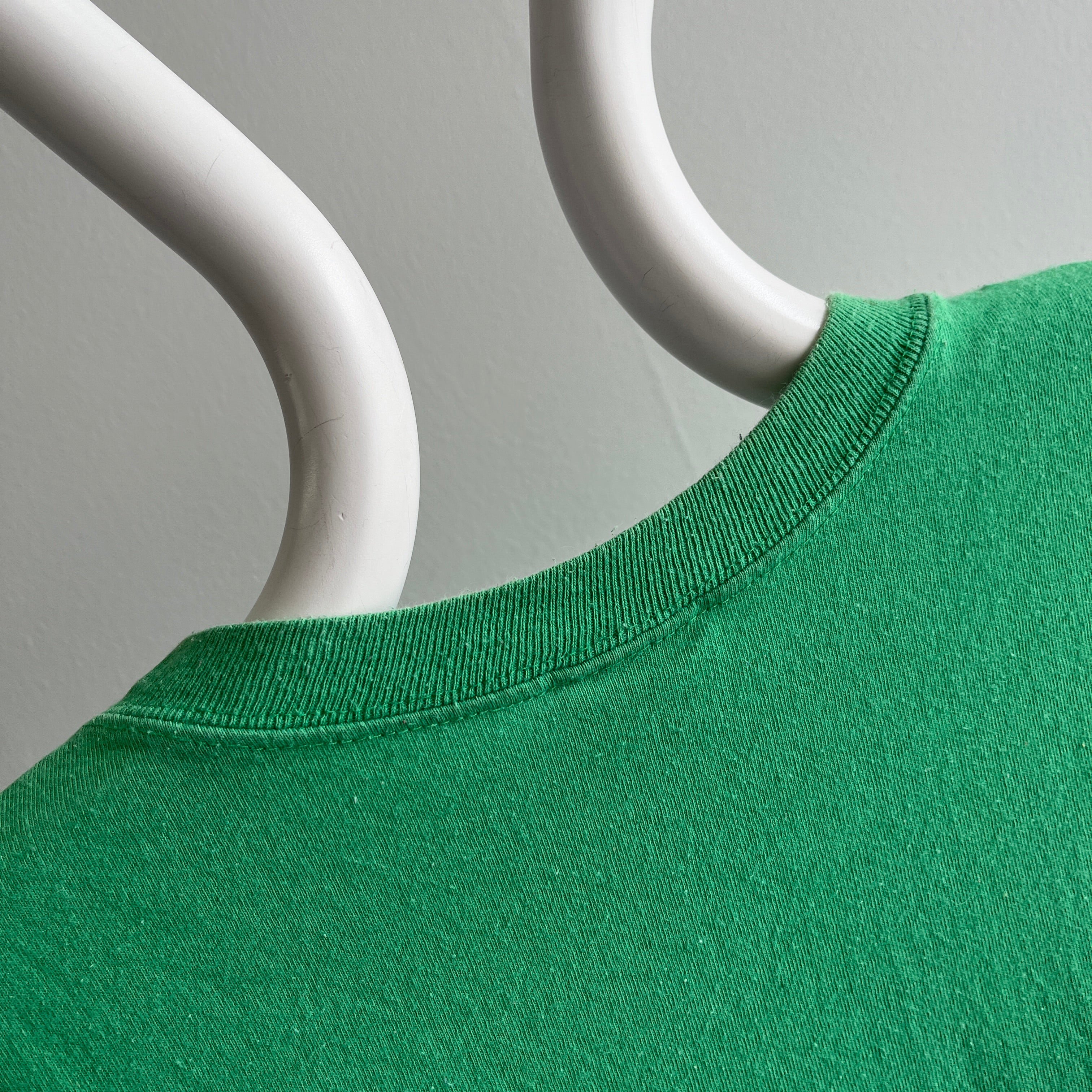 1980s Blank Kelly Green Cotton T-Shirt – Red Vintage Co