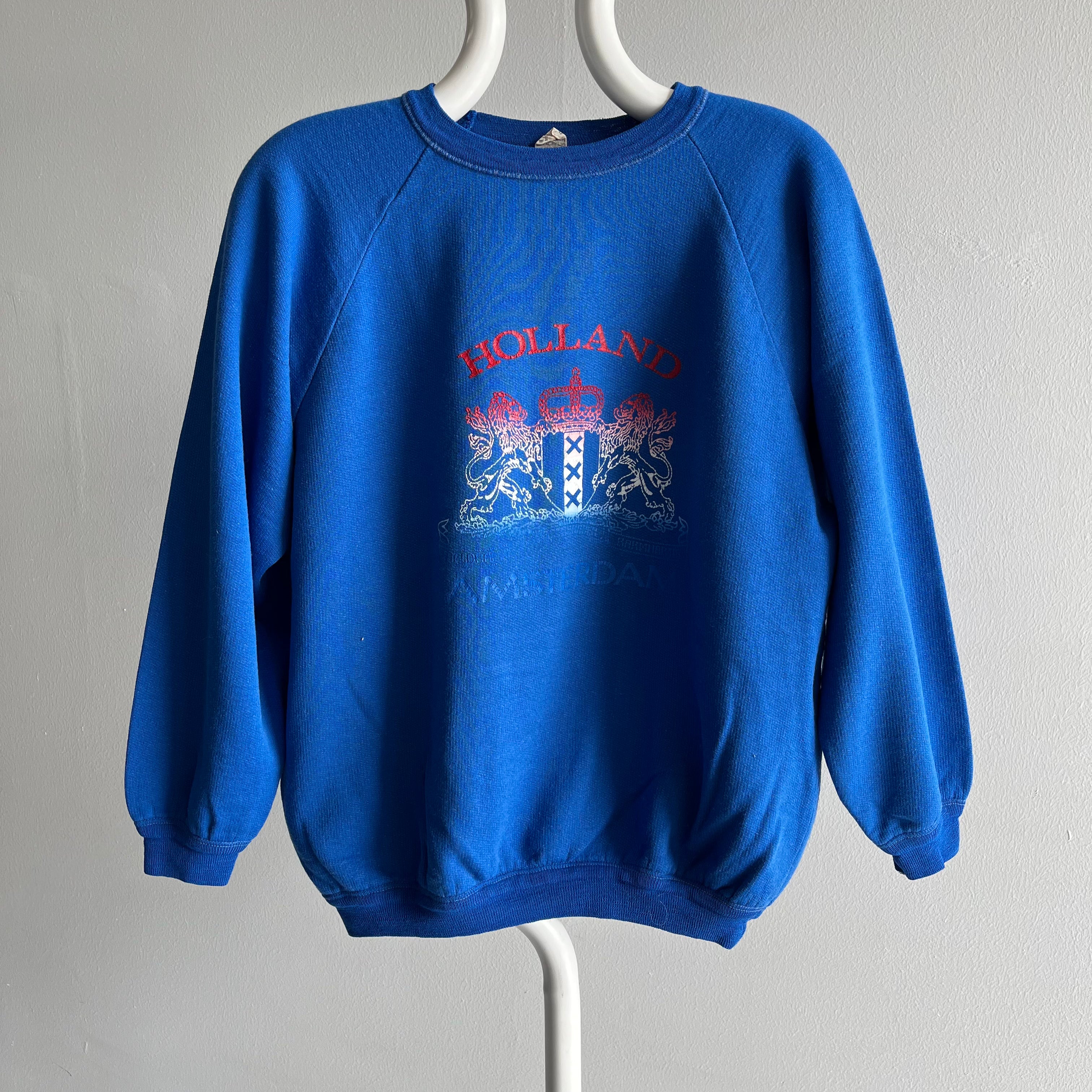 1980s Holland Amsterdam Tourist - Made In Italy - Sweatshirt