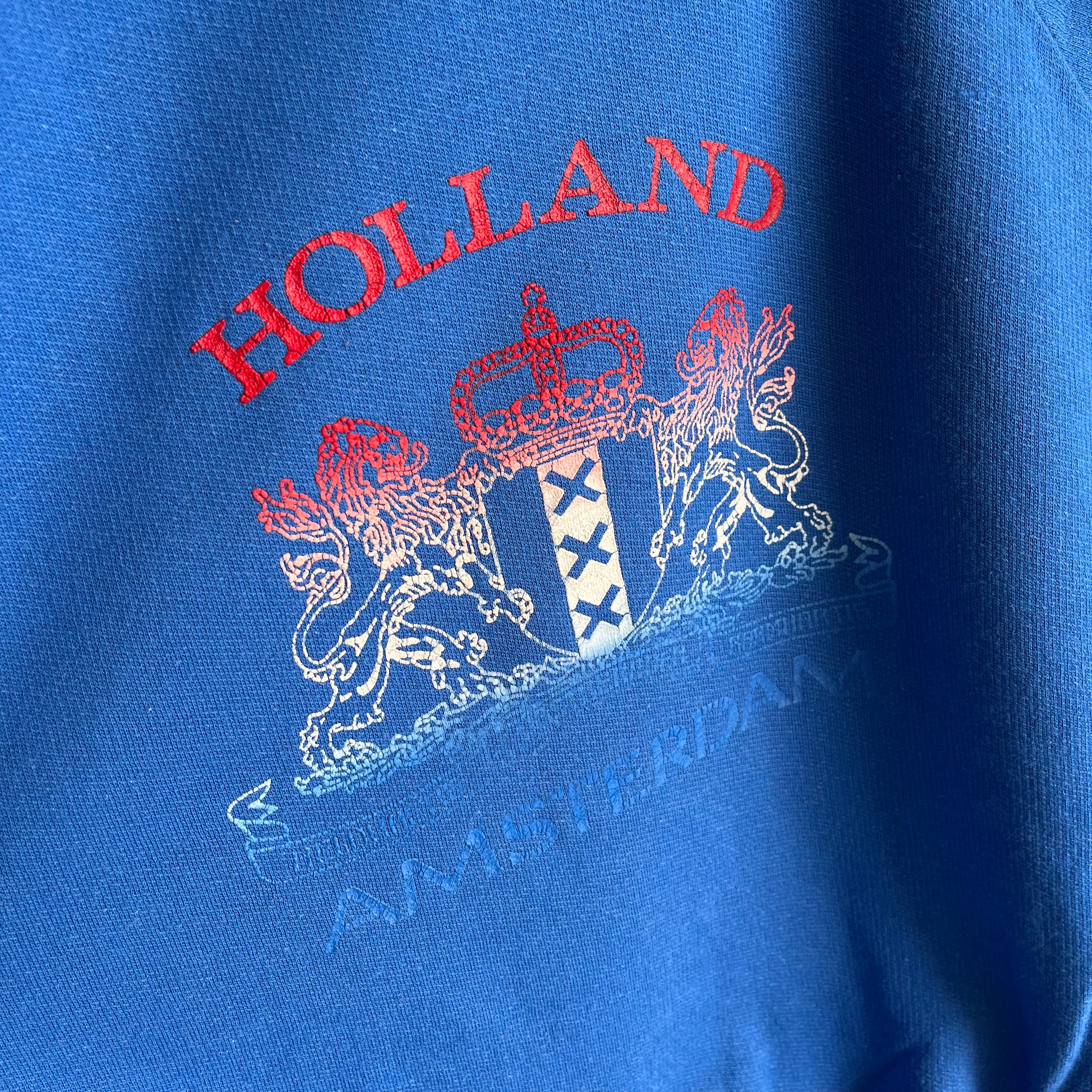 1980s Holland Amsterdam Tourist - Made In Italy - Sweatshirt